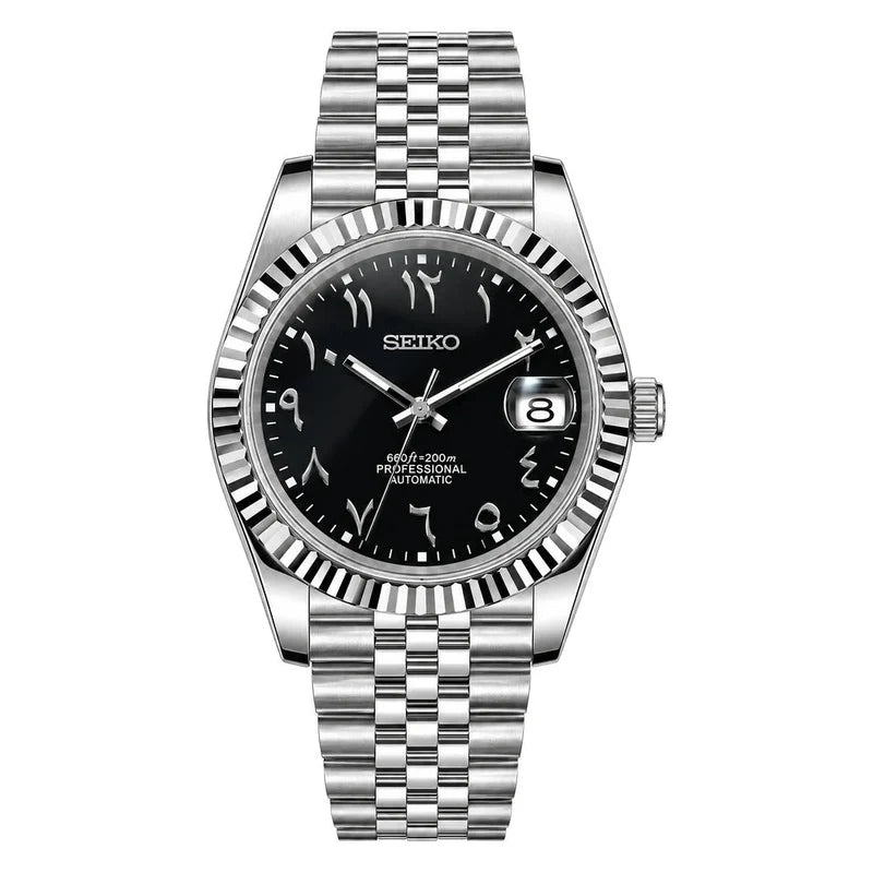 SEIKO MOD Datejust | Noir & Arabic Dial