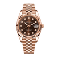 SEIKO MOD Datejust | Or Rose & Chocolat Diamant