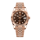 SEIKO MOD Datejust | Or Rose & Chocolat Diamant