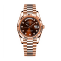 SEIKO MOD Day-Date | Or rose & Chocolat Diamant